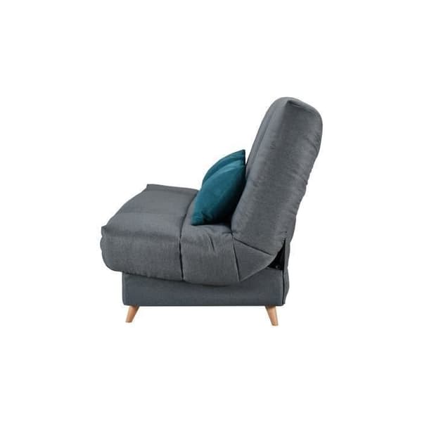 COMFORT BULTEX Clic clac 3 ställen - Antracittyg - Tillverkat i Frankrike - L 192 x D 95 x H 101 - MONA