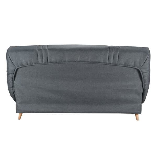 COMFORT BULTEX Clic clac 3 ställen - Antracittyg - Tillverkat i Frankrike - L 192 x D 95 x H 101 - MONA