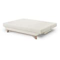 Miniatyrbild 4 av 6: Bäddsoffa 3 platser TEIJO - Beige bouclette-tyg - Förvaringsutrymme - L187 x P91 x H82 cm