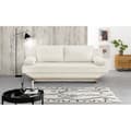 Miniatyrbild 2 av 6: Bäddsoffa 3 platser TEIJO - Beige bouclette-tyg - Förvaringsutrymme - L187 x P91 x H82 cm