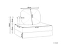 Miniatyrbilde 3 av 11: Sofa Puff Seng Brun Polstring Enkeltseng Sammenleggbar Stolseng med Pute Moderne Design