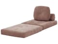 Miniatyrbilde 7 av 11: Sofa Puff Seng Brun Polstring Enkeltseng Sammenleggbar Stolseng med Pute Moderne Design