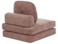 Miniatyrbilde 8 av 11: Sofa Puff Seng Brun Polstring Enkeltseng Sammenleggbar Stolseng med Pute Moderne Design