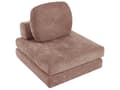 Miniatyrbilde 9 av 11: Sofa Puff Seng Brun Polstring Enkeltseng Sammenleggbar Stolseng med Pute Moderne Design