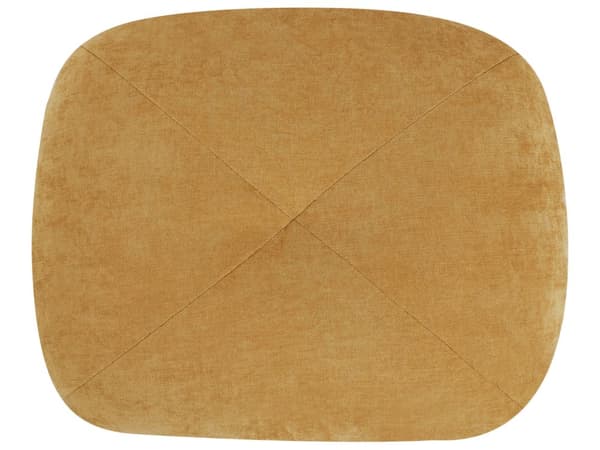 Sofa Puff Seng Gul Polstring Enkeltseng Sammenleggbar Stolseng med Pute Moderne Design