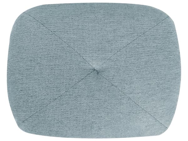 Sofa Puff Seng Lyseblå Polstring Enkeltseng Sammenleggbar Stolseng med Pute Moderne Design