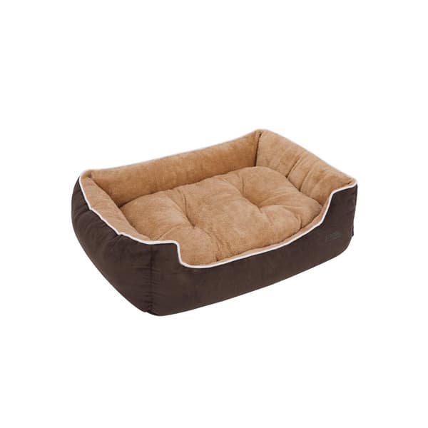 Mjuk hundsoffa 90 cm brun-beige