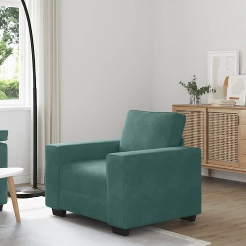 Soffstol mörkgrön 60 cm sammet