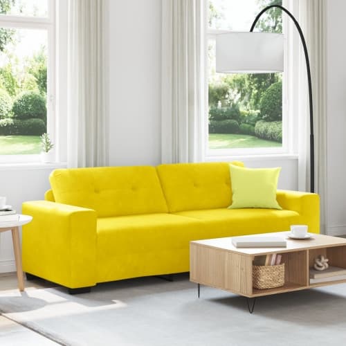 3-sits soffa Gul 180 cm Sammet
