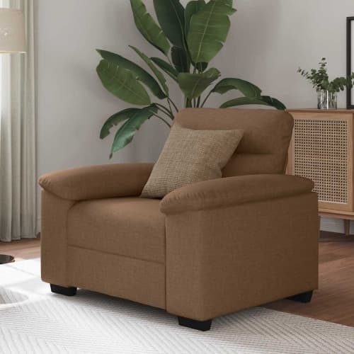 Soffstol brun 60 cm tyg