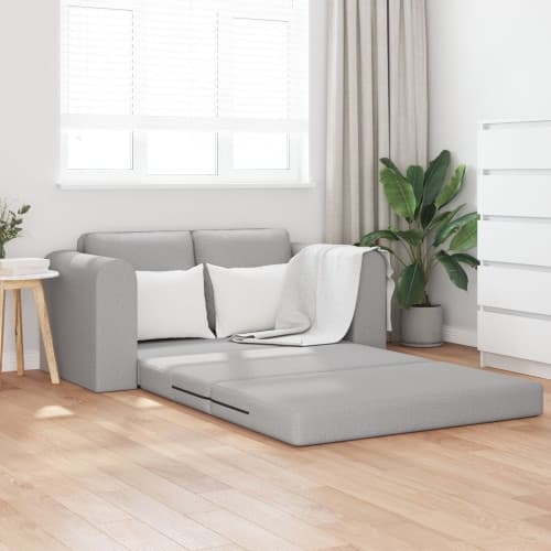 Golvsoffa Bädd 2-i-1 Molngrey 148x71x83 cm Tyg