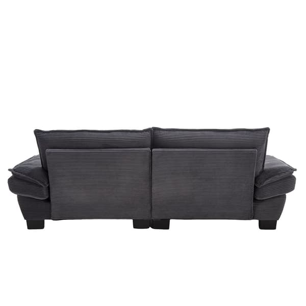 Moderne og enkel sovesofa til to – med springmadras og pude – blød men rummelig sofa – Grå