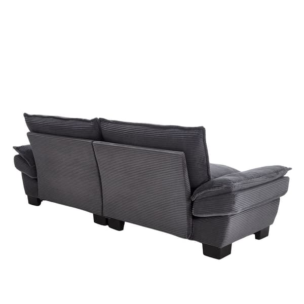 Moderne og enkel sovesofa til to – med springmadras og pude – blød men rummelig sofa – Grå