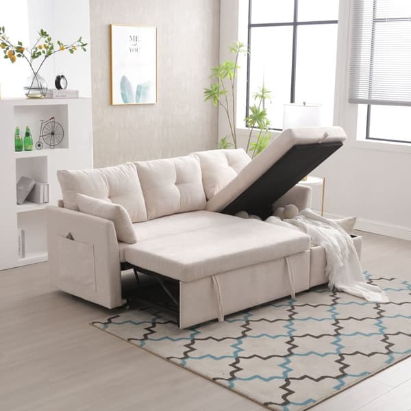 Modulær sofa hjørnesofa L-formet med vendbar Divan – Modulær Sectina sofa med opbevaringsrum og siddepladser
