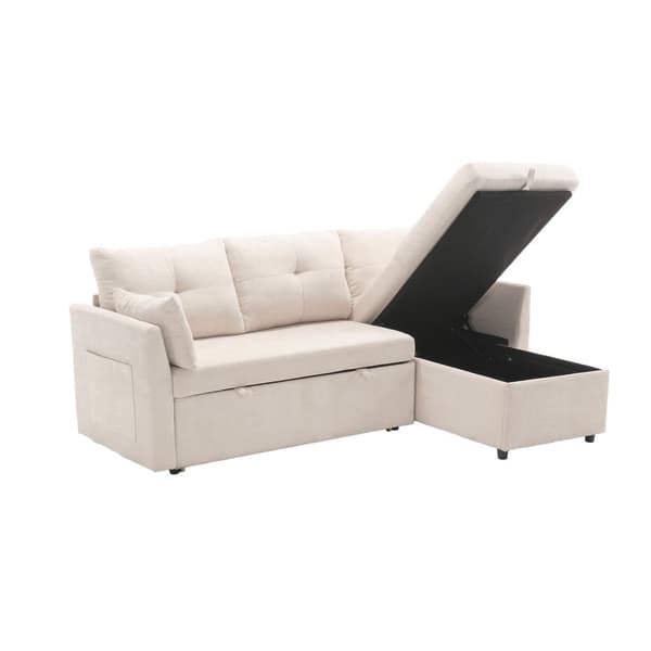 Modulær sofa hjørnesofa L-formet med vendbar Divan – Modulær Sectina sofa med opbevaringsrum og siddepladser
