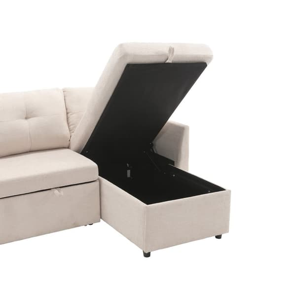 Modulær sofa hjørnesofa L-formet med vendbar Divan – Modulær Sectina sofa med opbevaringsrum og siddepladser