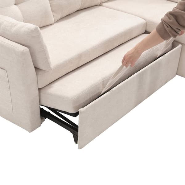 Modulær sofa hjørnesofa L-formet med vendbar Divan – Modulær Sectina sofa med opbevaringsrum og siddepladser