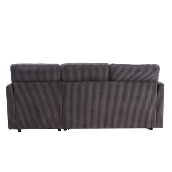 Multifunktionel modulsofa med opbevaring og udtræksseng – L-formet hjørnesofa med vendbar divan og opbevaringsrum