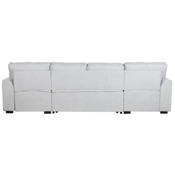 Bäddsoffa Home ESPRIT Grå Modern 298 x 154 x 92 cm