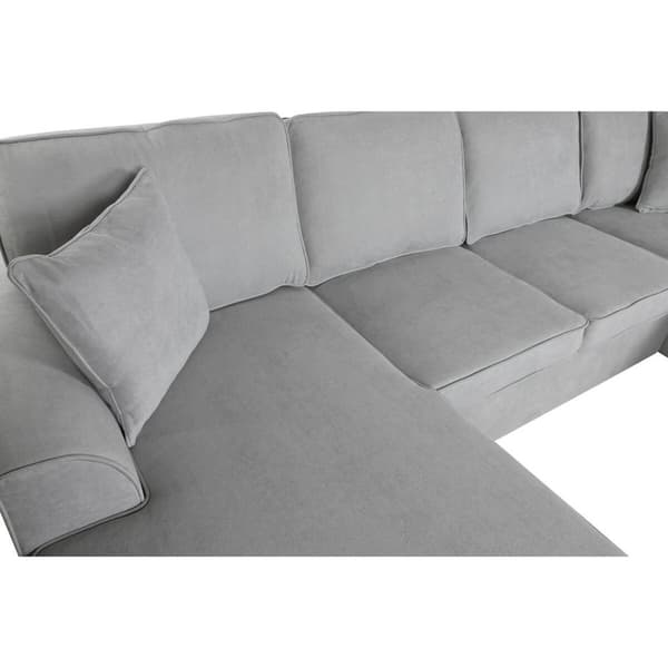 Bäddsoffa Home ESPRIT Grå Modern 298 x 154 x 92 cm
