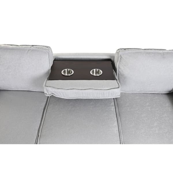 Sovesofa Home ESPRIT Lysegrå Moderne 220 x 153 x 88 cm