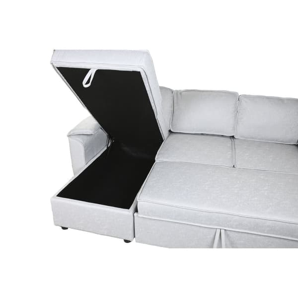 Sovesofa Home ESPRIT Lysegrå Moderne 220 x 153 x 88 cm