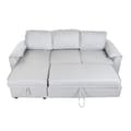 Miniatyrbillede 9 af 11: Sovesofa Home ESPRIT Lysegrå Moderne 220 x 153 x 88 cm