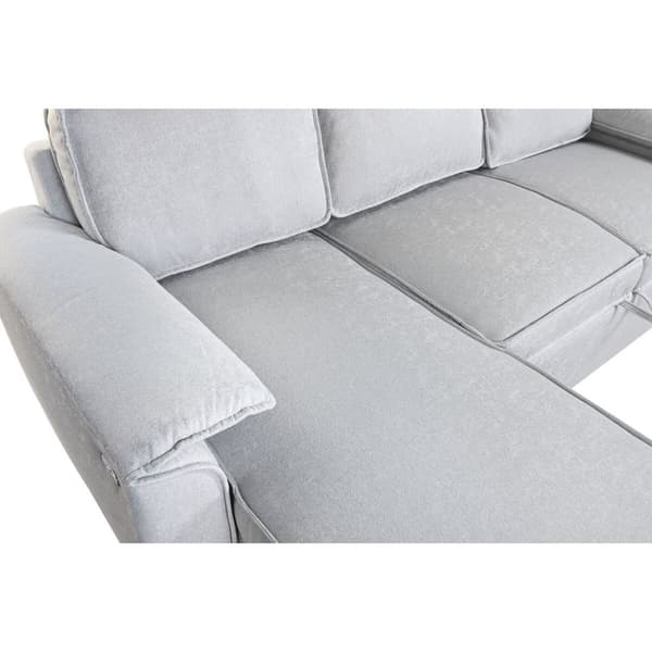 Sovesofa Home ESPRIT Lysegrå Moderne 220 x 153 x 88 cm