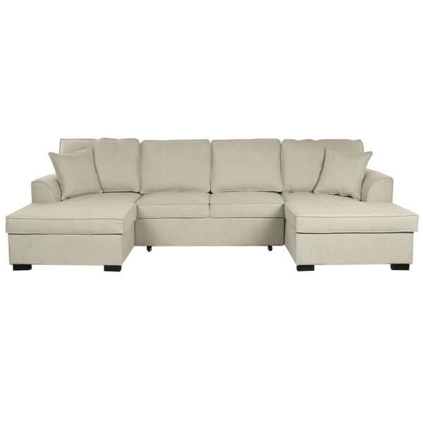Sovesofa Home ESPRIT Sand Moderne 298 x 154 x 92 cm
