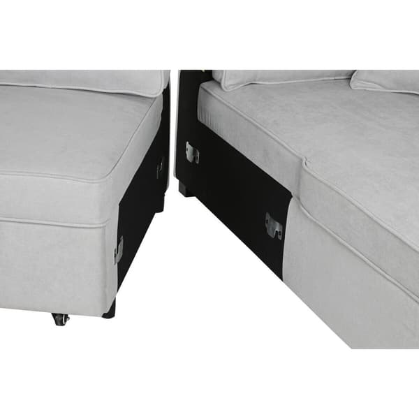 Sovesofa Home ESPRIT Grå Moderne 298 x 154 x 92 cm