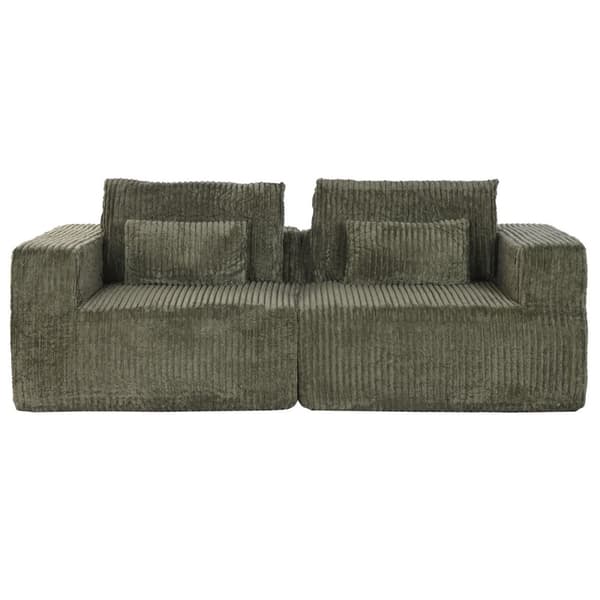 Sofa Home ESPRIT Grønn Scandi 220 x 158 x 91 cm