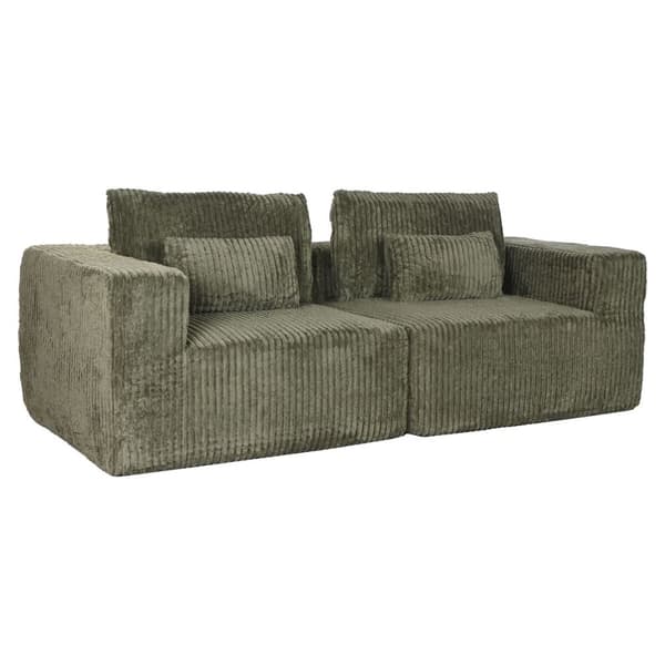 Sofa Home ESPRIT Grønn Scandi 220 x 158 x 91 cm
