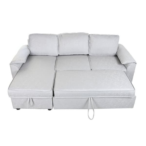 Vuodesohva Home ESPRIT Vaaleanharmaa Moderni 220 x 153 x 88 cm