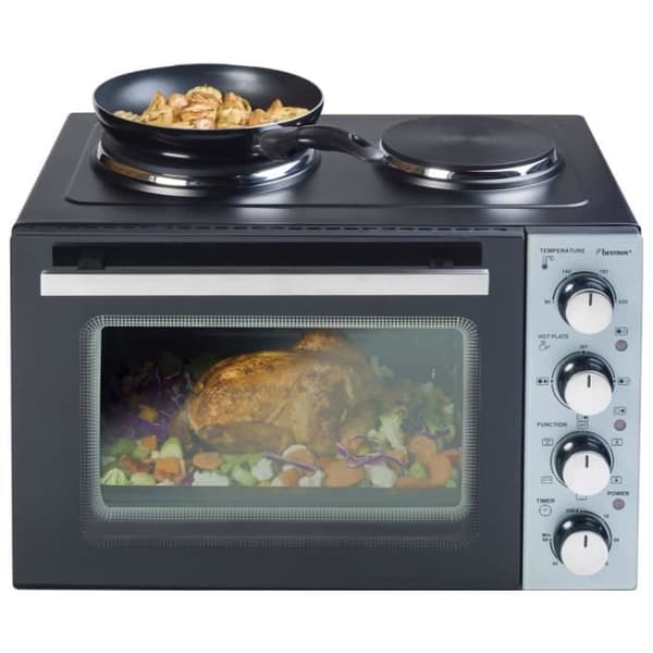 Bestron Grill med 2 Crispy & Co AOV31CP 3200W 31L