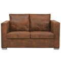 Miniatyrbild 2 av 4: MVS 2-sits soffa 137 x 73 x 82 cm Konstgjord mocka ®Contemporain®DMJEAQ®