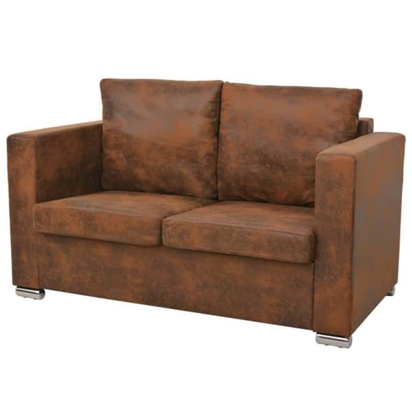 MVS 2-sits soffa 137 x 73 x 82 cm Konstgjord mocka ®Contemporain®DMJEAQ®