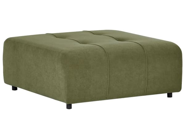 4-seters hjørnesofa med fotskammel Grønn Polyesterstoff Venstrevendt Skjult oppbevaringsrom Sovefunksjon Moderne stil Stue Sovesofa