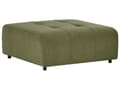 Miniatyrbilde 9 av 11: 4-seters hjørnesofa med fotskammel Grønn Polyesterstoff Venstrevendt Skjult oppbevaringsrom Sovefunksjon Moderne stil Stue Sovesofa