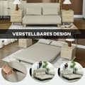 Miniatyrbillede 4 af 9: Sovesofa, 130x78 cm, Beige