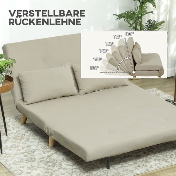 Sovesofa, 130x78 cm, Beige