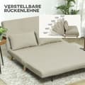 Miniatyrbillede 5 af 9: Sovesofa, 130x78 cm, Beige