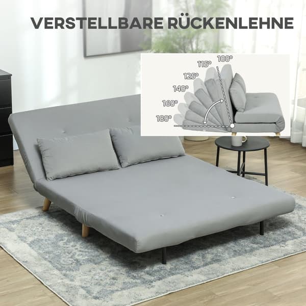 Vuodesohva, 130x78x79 cm, Sohva, 130x190x25 cm, Sänky, vaaleanharmaa