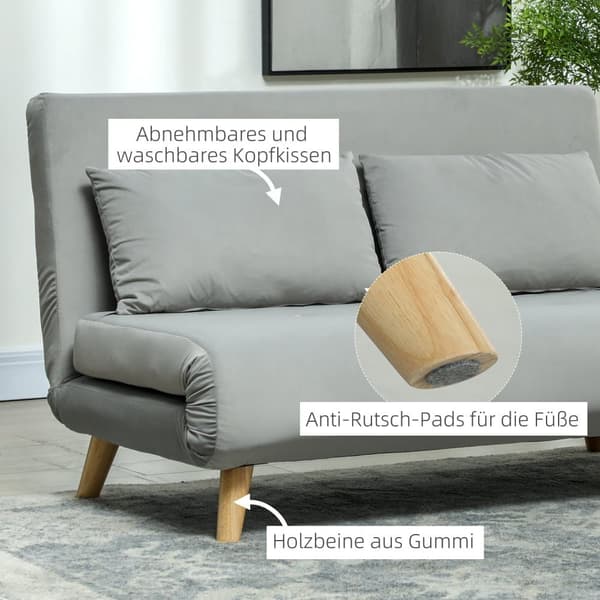 Vuodesohva, 130x78x79 cm, Sohva, 130x190x25 cm, Sänky, vaaleanharmaa