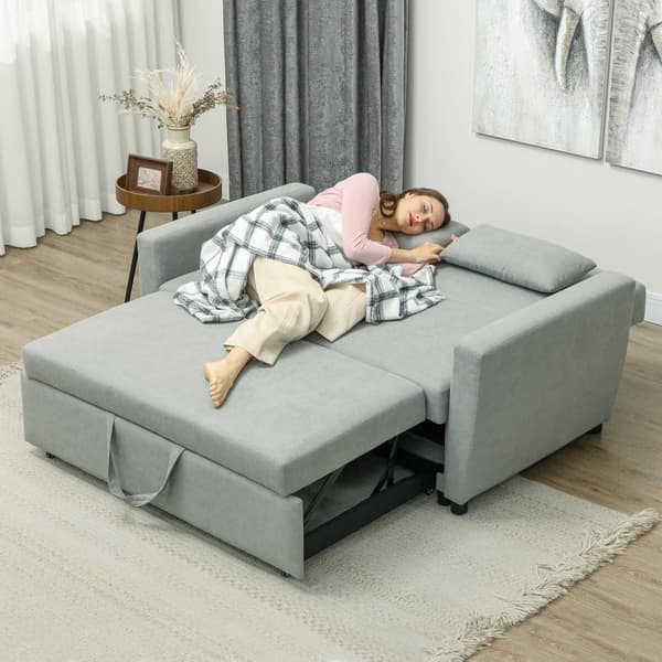 Sofaseng, 155x90x88.5 cm, Lysegrå