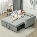 Miniatyrbillede 8 af 9: Sofaseng, 155x90x88.5 cm, Lysegrå
