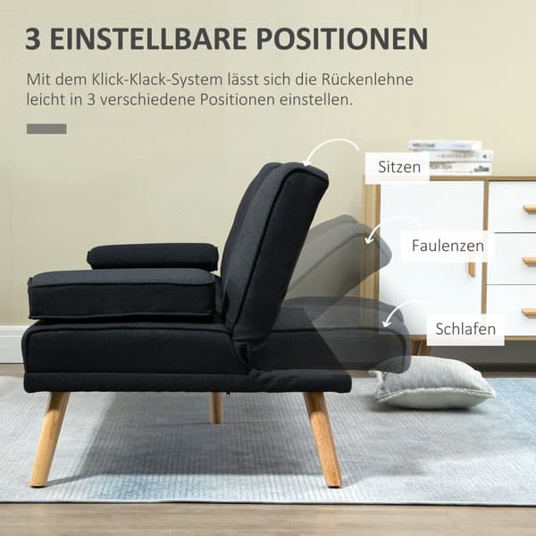 Bäddsoffa, 181x77x78 cm, Grå