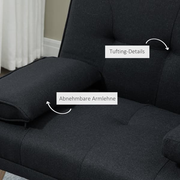 Bäddsoffa, 181x77x78 cm, Grå