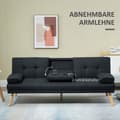 Miniatyrbild 7 av 9: Bäddsoffa, 181x77x78 cm, Grå