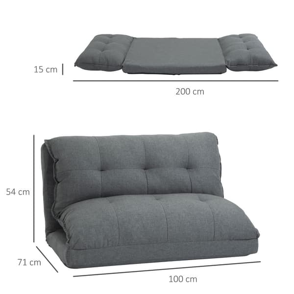 Lattiatuoli, 2-in-1, 100x71x54 cm, Harmaa