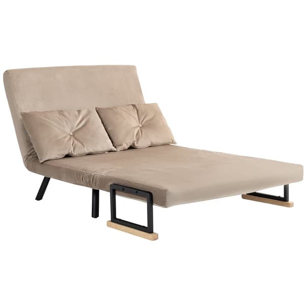 Sohva, 2 istuttava vuodesohva, mitat 102x73x81 cm, vaaleanruskea